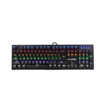 COSMIC BYTE CB-GK-07 AURORA MECHANICAL KEYBOARD WITH RAINBOW LED, BACKLIGHT EFFECTS, ANTI-GHOSTING